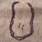 #54 Black Goldstone Necklace Set