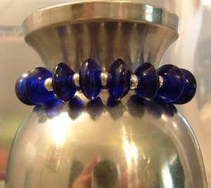 #60 Blue Caterpillar Bracelet