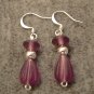 #66 Purple and Silver Earrings