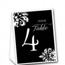 Corner Motif Ready to Use Table Tent Event Numbers 1-20