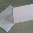 Blank White Creme Greeting Cards+Envelopes 4" x 6"  Print Ready Scored Pk 25-100