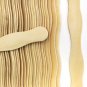 120 Natural Wavy Jumbo Wood Fan Handles Wedding Fan Sticks