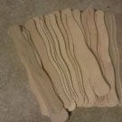 Wood Wavy Paddle Fan Handle Sticks Program Unfinish Nature (Pack of 500-550-600)
