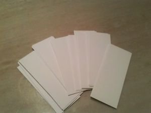 Raw Blank Bookmarks for Artists, Crafters, Printers or Kids Crafts 100 Pack