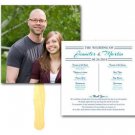 Square Picture Wedding Program Hand Fan Outdoor Event Church Auction Bid Paddles