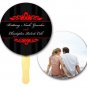 Circle Designer, Wedding Program, Hand Fans Outdoors Event, Auction, Bid Paddles