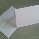 5" X 7" Heavyweight Blank White Greeting Card Set - 50 Cards & Envelopes