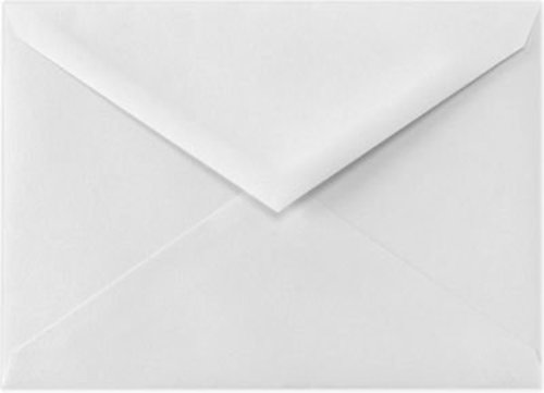 Bright White #4 BAR Reply Card Size Envelopes (3 5/8" x 5 1/8" in.) Box of 1000