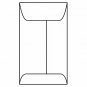 White Kraft #3 Open End Coin Envelopes - 2-1/2"  x  4-1/4" - Center Seam 500/Bx