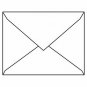 #5-1/2 Bright White Wove Baronial Envelopes - 4-3/8" x 5-3/4" - 28#  - Box / 300