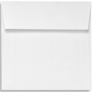 Bright White Square 6 1/2"  x  6 1/2" Invitation Envelopes 70# Text - Qty./250
