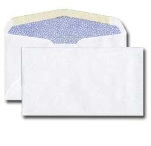 #6 3/4 Regular Envelope - White w/ Blue Inside Tint - 24# - 3 5/8"  x  6 1/2" in