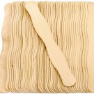 8" Unfinished Popsicle Wood Wavy  Paddle Fan Handle Sticks (Case of 900)