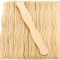 8" Unfinished Popsicle Wood Wavy  Paddle Fan Handle Sticks (Case of 900)