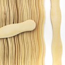 8" Unfinished Popsicle Wood Wavy Craft Paddle Fan Handle Sticks (Case of 300)