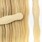 8" Unfinished Popsicle Wood Wavy Craft Paddle Fan Handle Sticks (Case of 300)