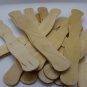 110 Natural Wavy Jumbo Wood Fan Handles Wedding Fan Sticks NEW FREE SHIPPING