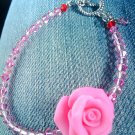 Pink Rose Bracelet
