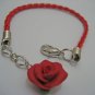 Simple red rose bracelet
