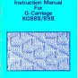 Brother Knitting Machine G-Carriage Manuals  KG88/89 ++