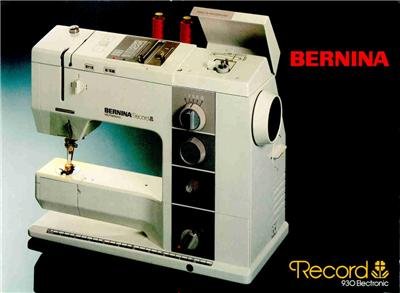 Bernina 930 Sewing Machine Manual in PDF format on CD