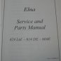 ELNA SERGER 624 / 614DE/ 604E SERVICE AND PARTS MANUALS