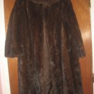 UPSCALE HIGH END DARK BROWN SABLE MINK FUR COAT ($700 or best offer)