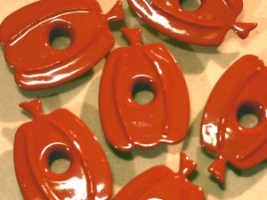 Tall Pumpkin Eyelets - Embellishments Scrapbook Paper Art Craft Holiday Cards Tags Piecing Supplies