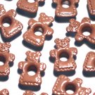 Gingerbread Woman Ginger Girl Eyelets - Embellishment Scrapbook Paper Crafts Holiday Card Tag Supply