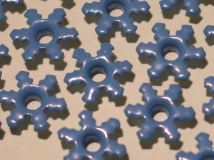 Dark Blue Snowflake Eyelets - Embellishments Scrapbook Paper Art Craft Holiday Cards Tags Supplies