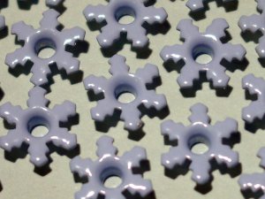 Baby Blue Snowflake Eyelets - Embellishments Scrapbook Paper Art Craft Holiday Cards Tags Supplies