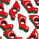 Christmas Stocking Red Eyelets - Embellishment Scrapbook Paper Art Craft Holiday Card Tag Supply