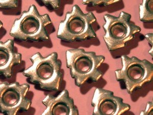 Christmas Tree Silver Eyelets - Embellishments Scrapbook Paper Art Craft Holiday Cards Tags Supplies