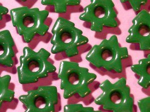 Christmas Tree Green Eyelets - Embellishments Scrapbook Paper Art Craft Holiday Cards Tags Supplies