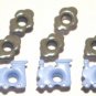Blue Train with Smoke Eyelets - Embellishments Scrapbook Paper Art Craft Holiday Cards Tags Supplies