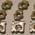 Silver Train with Smoke Eyelets - Embellishments Scrapbook Paper Art Craft Holiday Cards Tags Supply
