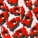 Red Candle Eyelets - Embellishments Scrapbook Paper Art Craft Holiday Cards Tags Piecing Supplies