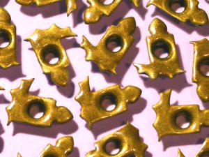 Gold Candle Eyelets - Embellishments Scrapbook Paper Art Craft Holiday Cards Tags Piecing Supplies