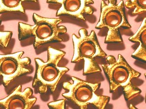 Gold Angel Eyelets - Embellishments Scrapbook Paper Art Craft Holiday Cards Tags Piecing Supplies