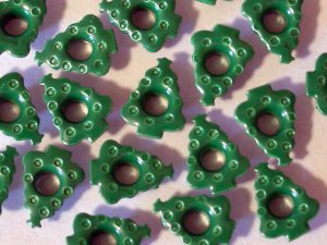 Large Christmas Tree Eyelets - Embellishments Scrapbook Paper Art Craft Holiday Cards Tags Supplies