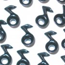 Music Notes Black Eyelets - Embellishment Scrapbook Paper Art Craft Holiday Card Tag Piecing Supply