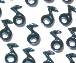Music Notes Black Eyelets - Embellishment Scrapbook Paper Art Craft Holiday Card Tag Piecing Supply