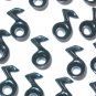Music Notes Black Eyelets - Embellishment Scrapbook Paper Art Craft Holiday Card Tag Piecing Supply