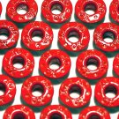 Round XO Red Eyelets - Embellishments Scrapbook Paper Art Craft Holiday Cards Tags Piecing Supplies