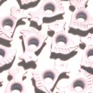 White Dog Eyelets - Embellishments Scrapbook Paper Art Craft Holiday Cards Tags Piecing Supplies
