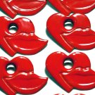 Heart and Lips Eyelets - Embellishments Scrapbook Paper Art Craft Holiday Cards Tags Piecing Supply