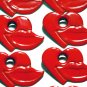 Heart and Lips Eyelets - Embellishments Scrapbook Paper Art Craft Holiday Cards Tags Piecing Supply