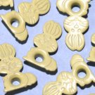Yellow Rabbit Eyelets - Embellishments Scrapbook Paper Art Craft Holiday Cards Tags Piecing Supplies