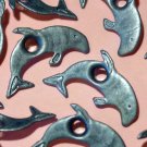 Blue Dolphin Eyelets - Embellishments Scrapbook Paper Art Craft Holiday Cards Tags Piecing Supplies