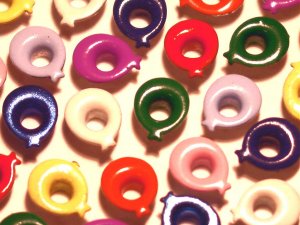 Balloon Mix Eyelets - Embellishments Scrapbook Paper Art Craft Holiday Cards Tags Piecing Supplies